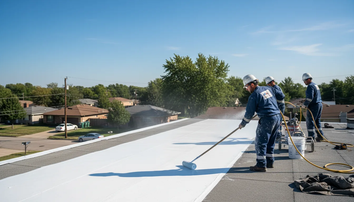 Commercial roof coating in Worthington, PA near me